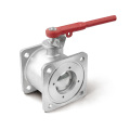 Aço inoxidável Square Flange Ball Valve para Oil Tanker (OEM)